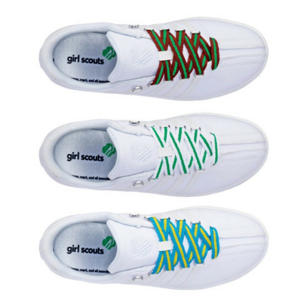 Limited edition Girl Scouts K-Swiss sneakers size 12.5